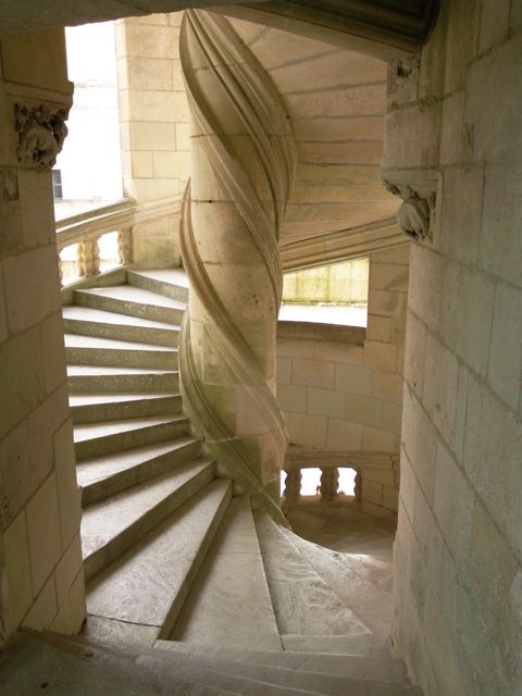 Escalier à vis à Chambord