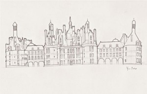 Croquis du château de Chambord