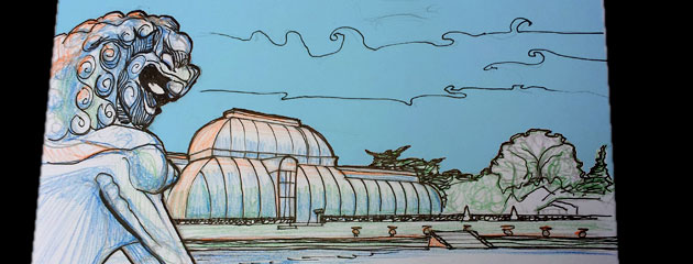 Dessin de kew gardens