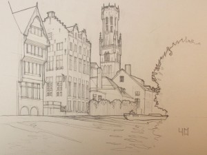 Bruges croquis