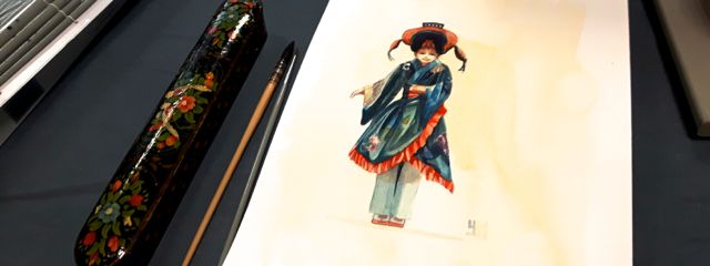 Aquarelle de kimono