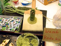 Wasabia japonica (Wasabi) - Préparation